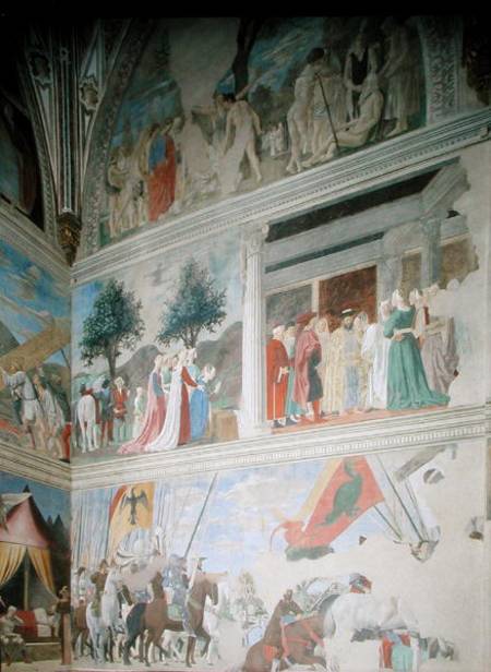 The Queen of Sheba Worshipping the Wood of the True Cross, The Reception of the Queen of Sheba by Ki from Piero della Francesca