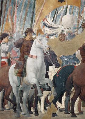 The Legend of the True Cross, detail of the Victory of Constantine at the Battle of the Milvian Brid