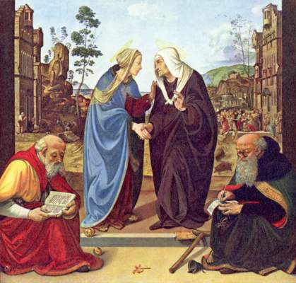 Visitation with two saints from Piero di Cosimo