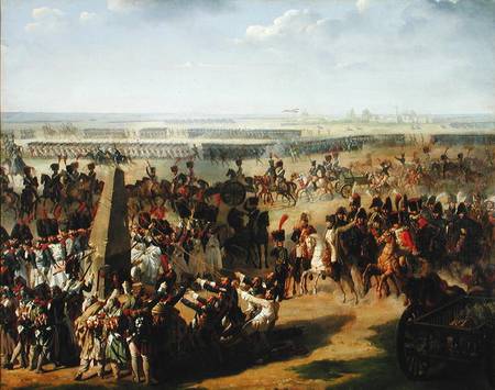 The French Army Pulling Down the Rosbach Column, 18th October 1806 from Pierre Antoine Augustin Vafflard