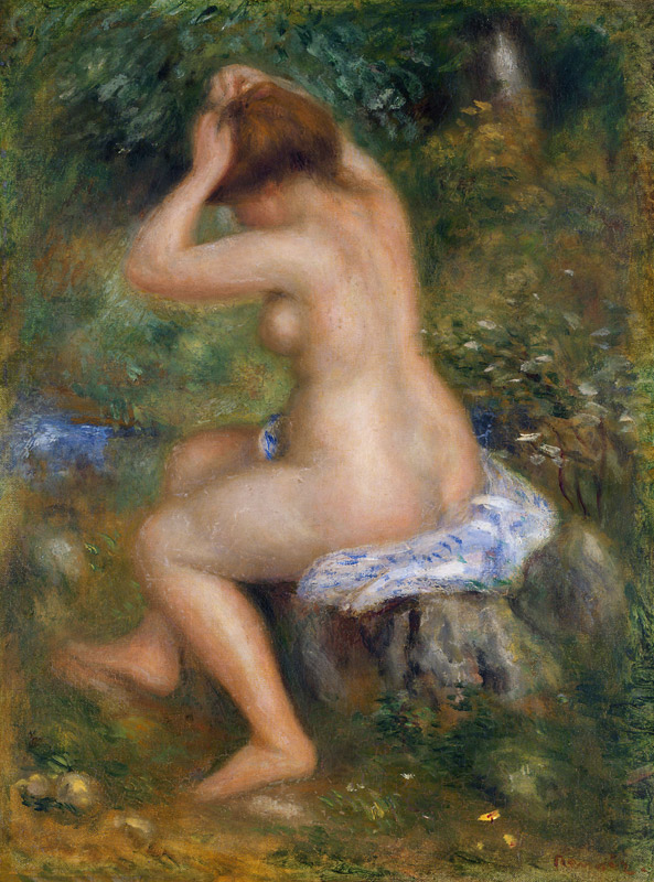A Bather from Pierre-Auguste Renoir
