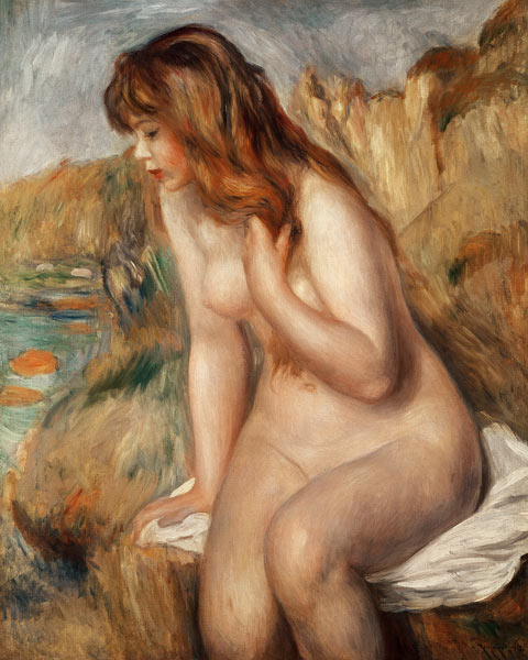 Bather on a Rock from Pierre-Auguste Renoir