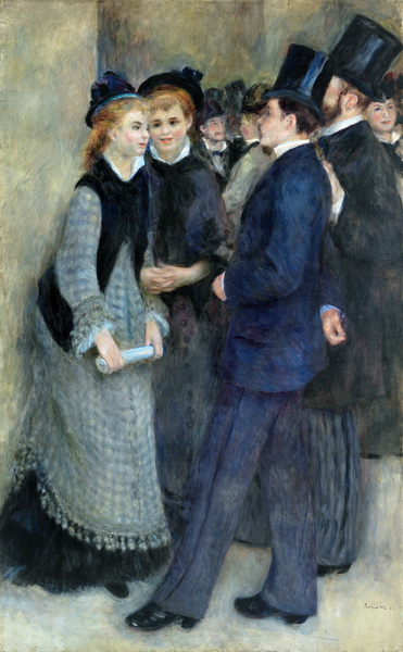 Renoir /La sortie du Conservatoire /1877 from Pierre-Auguste Renoir