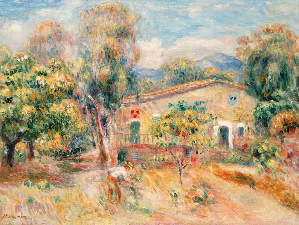 Collettes Farmhouse, Cagnes from Pierre-Auguste Renoir