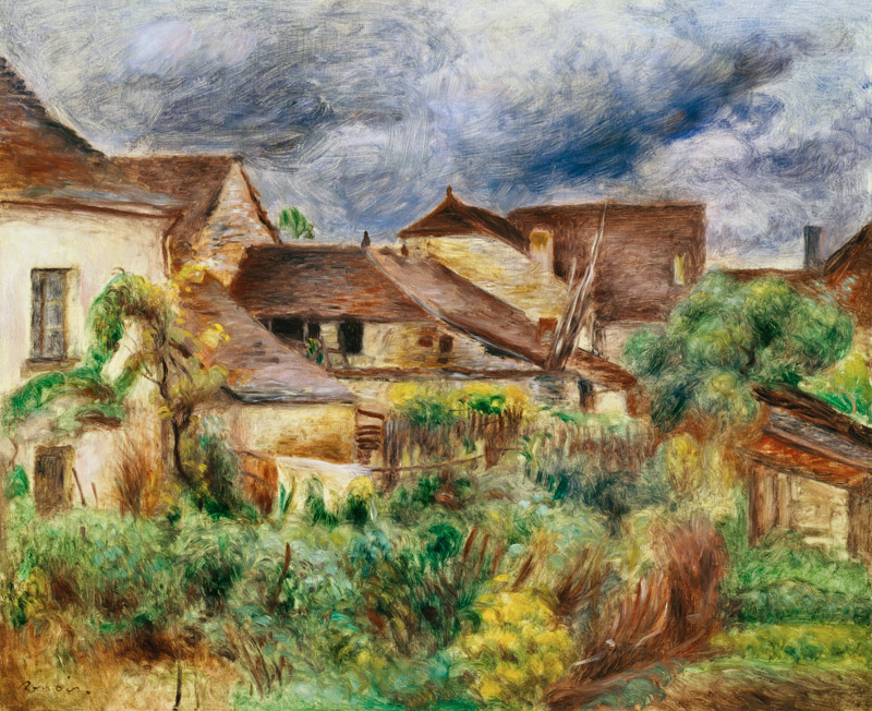 The small village Essoyes. from Pierre-Auguste Renoir