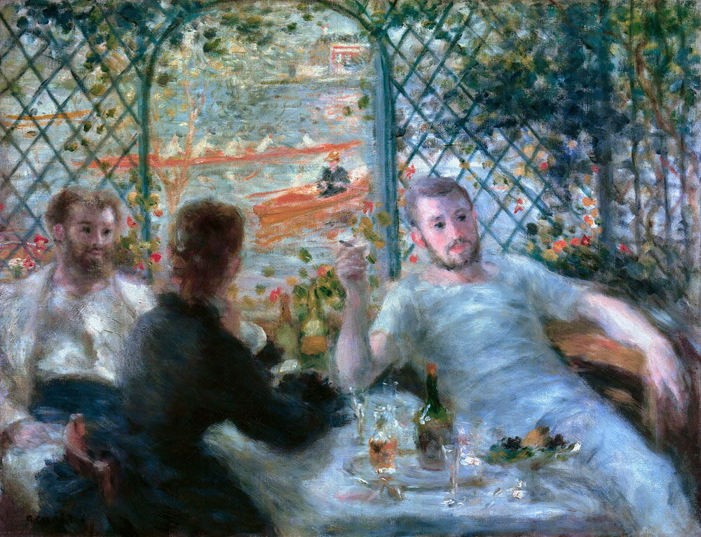 Die Mahlzeit im Restaurant Fournaise (Das Mittagessen der Ruderer) from Pierre-Auguste Renoir
