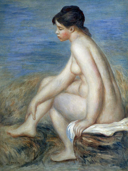 Young woman after the bath from Pierre-Auguste Renoir