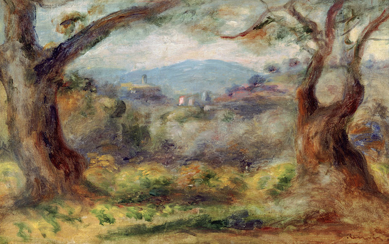Landscape at Les Collettes from Pierre-Auguste Renoir
