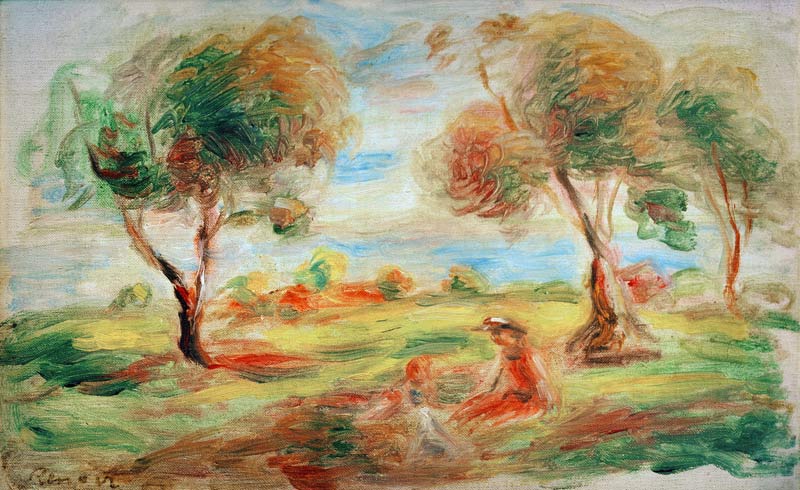 A.Renoir, Landschaft bei Cagnes-sur-Mer from Pierre-Auguste Renoir