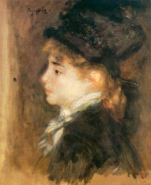 Portrait of a woman, possibly Margot from Pierre-Auguste Renoir