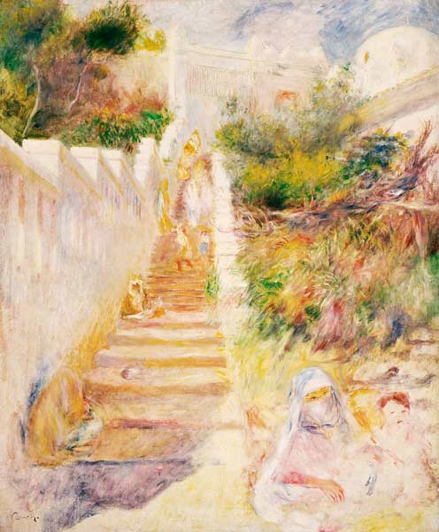 The Steps, Algiers from Pierre-Auguste Renoir