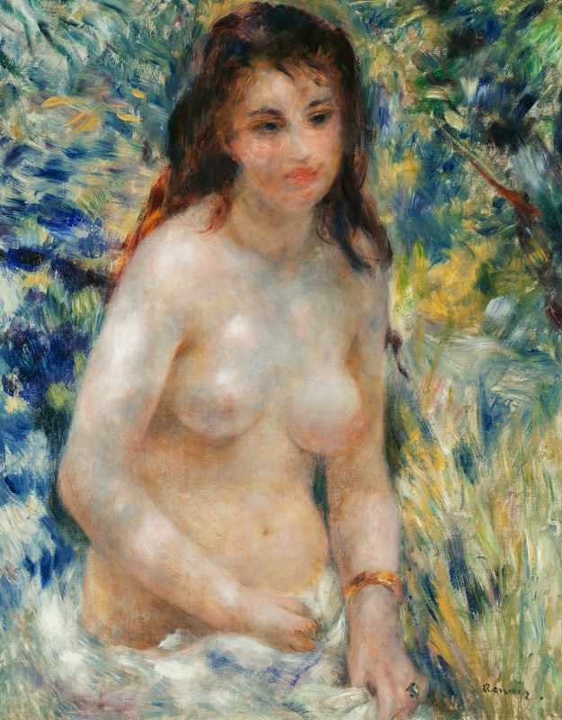 Renoir/ Torse de femme au soleil /c.1876 from Pierre-Auguste Renoir