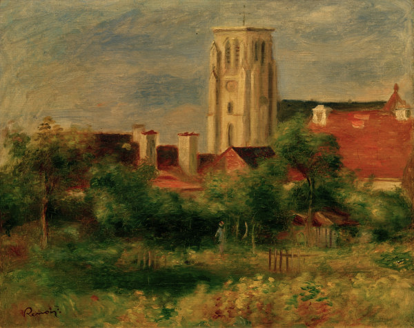 A.Renoir, Die Kirche von Essoyes from Pierre-Auguste Renoir