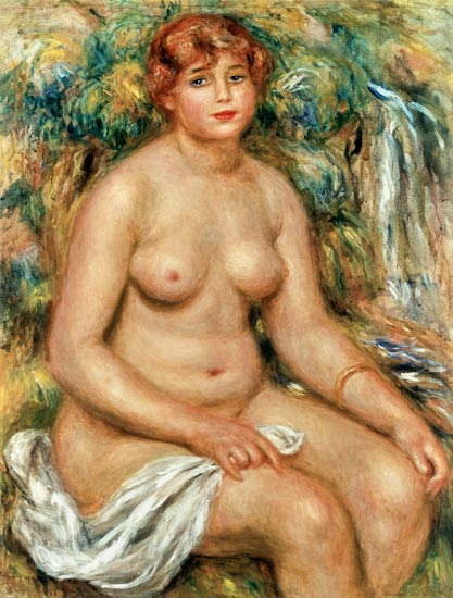 Seated Bather from Pierre-Auguste Renoir