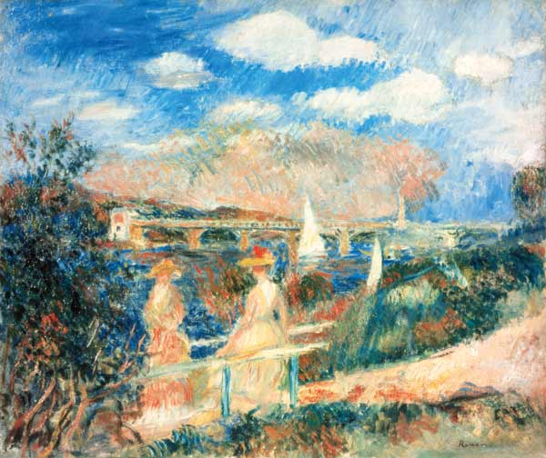 The banks of the Seine at Argenteuil from Pierre-Auguste Renoir