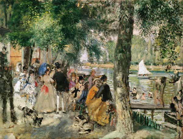 Bathing in the Seine or La Grenouillere from Pierre-Auguste Renoir