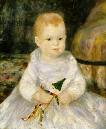 Child with A Toy Clown from Pierre-Auguste Renoir