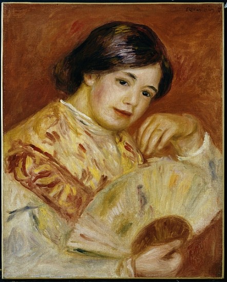 Coco with a Japanese Fan, c.1906 from Pierre-Auguste Renoir