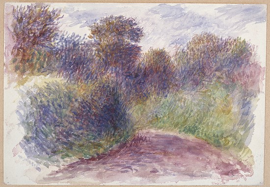Country Lane (w/c on white wove paper) from Pierre-Auguste Renoir