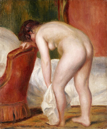 Female Nude Drying Herself from Pierre-Auguste Renoir