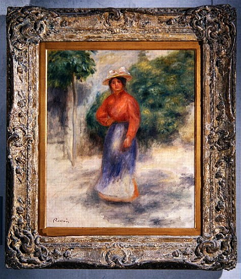 Gabrielle in the garden, c.1905 ? from Pierre-Auguste Renoir