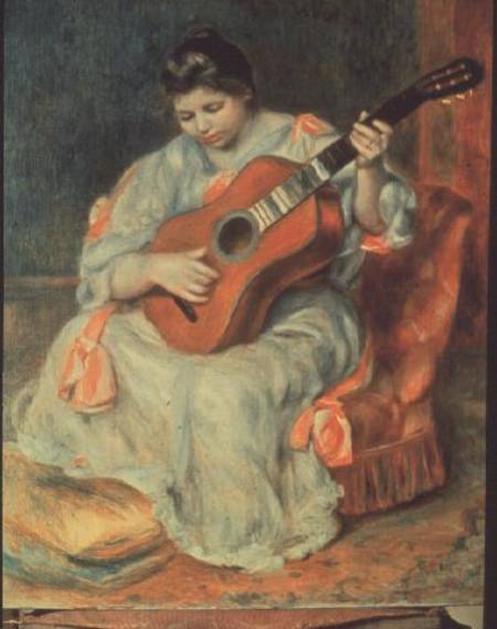 The Guitar Player from Pierre-Auguste Renoir