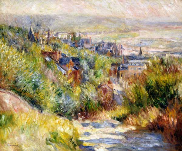 Hügelige Landschaft bei Trouville. from Pierre-Auguste Renoir