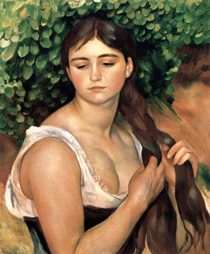 La Natte (Suzanne Valadon) from Pierre-Auguste Renoir