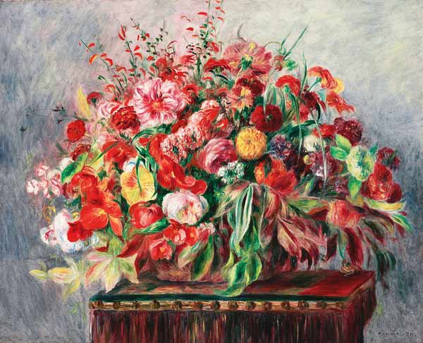 Korb mit Blumen from Pierre-Auguste Renoir