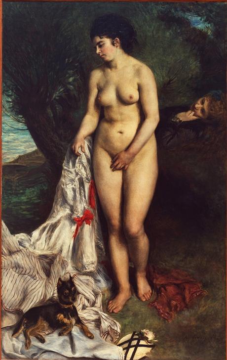 La baigneuse au griffon from Pierre-Auguste Renoir