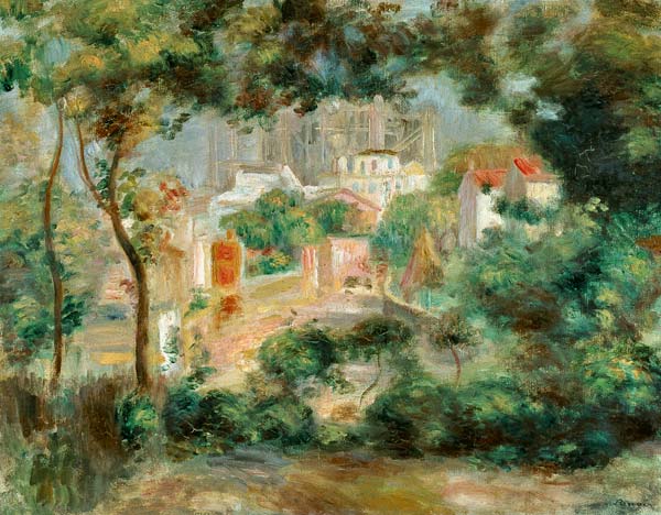 Landscape with view of Sacré heartses from Pierre-Auguste Renoir