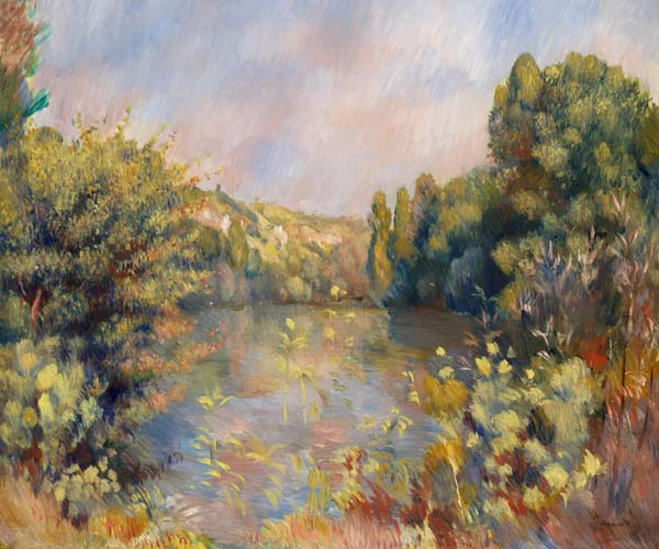 Lakeside Landscape from Pierre-Auguste Renoir