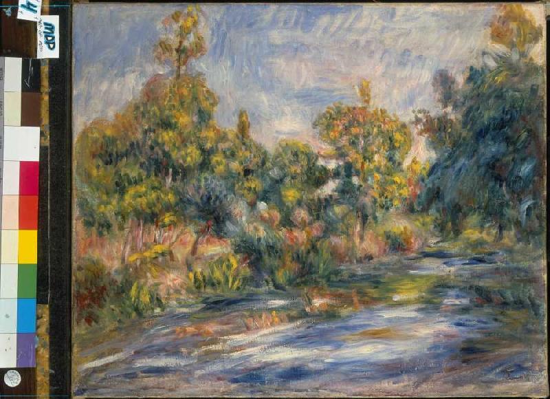 Landscape with river. from Pierre-Auguste Renoir