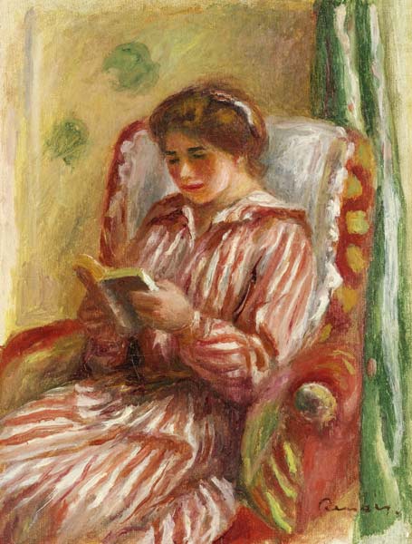 Gabrielle Reading from Pierre-Auguste Renoir