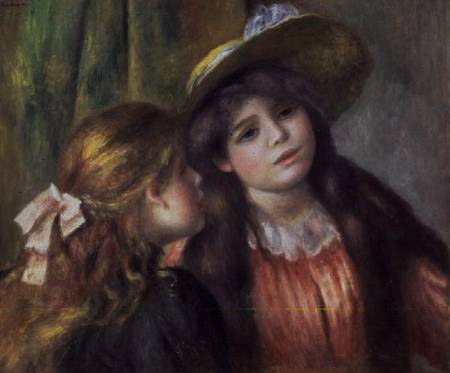 Portrait of Two Girls from Pierre-Auguste Renoir