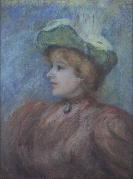 Portrait of Mademoiselle Dieterle from Pierre-Auguste Renoir