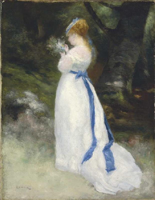 Portrait von Lise (Lise mit einem Feldblumenstrauß) from Pierre-Auguste Renoir