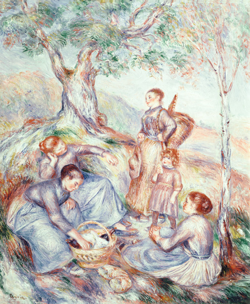 Trace at reaping work. from Pierre-Auguste Renoir