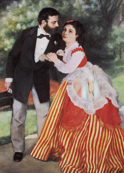 A. Renoir / The Sisley Family / 1868 - Alfred Sisley as art print or hand  painted oil.