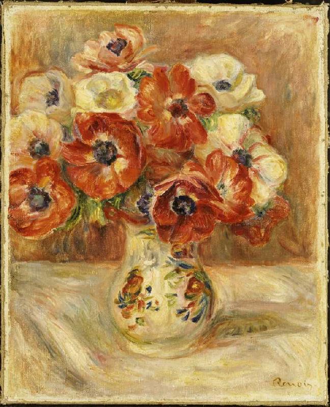 Stillleben mit Anemonen. from Pierre-Auguste Renoir