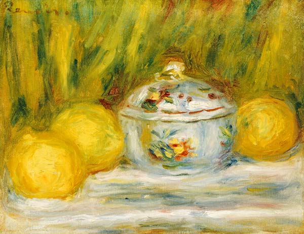 Sugar Bowl And Lemons from Pierre-Auguste Renoir