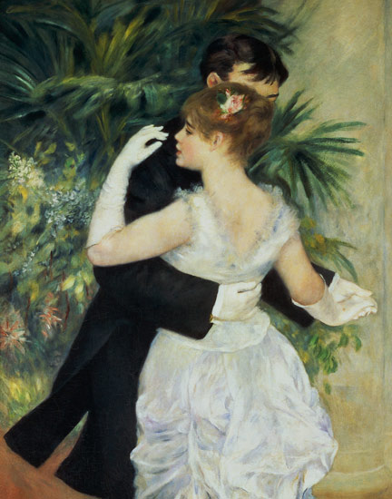 A.Renoir / City dance / 1883 / Detail from Pierre-Auguste Renoir