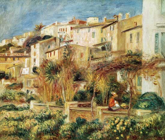 Terraces at Cagnes from Pierre-Auguste Renoir