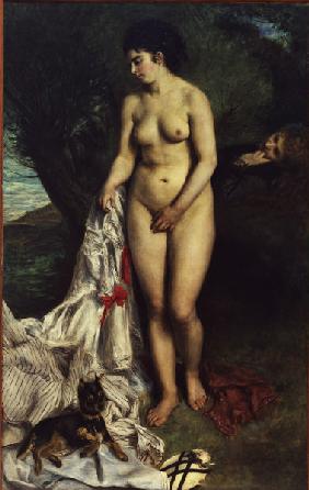 Renoir / Bather with a pinscher / 1870