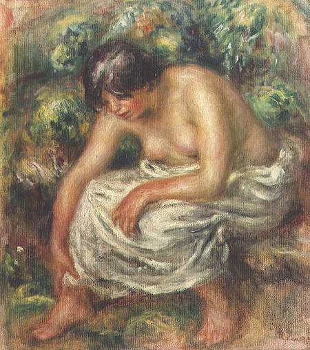 The toilet after the bath from Pierre-Auguste Renoir