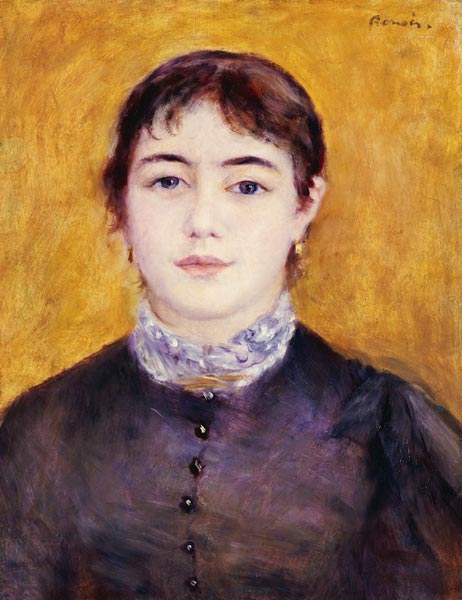 Young Woman Wearing Blue from Pierre-Auguste Renoir