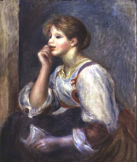Woman with a letter from Pierre-Auguste Renoir