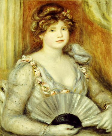 Woman With A Fan from Pierre-Auguste Renoir