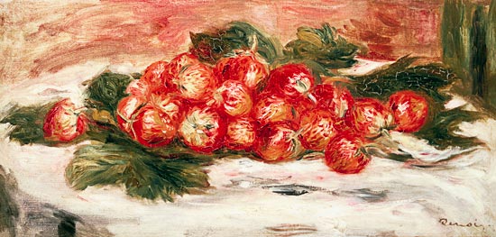 Strawberries on a White Tablecloth from Pierre-Auguste Renoir