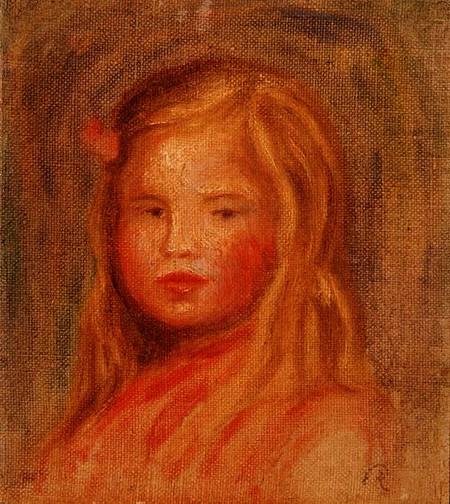 Young Girl with Long Hair from Pierre-Auguste Renoir
